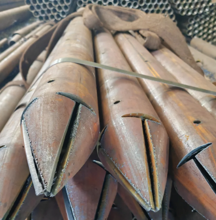 晋中出尖打孔加工无缝注浆钢花管注浆管厂家